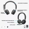 LOGITECH Austiņas - Zone - Bezvadu - Grafīts