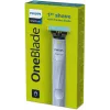 Folia skuveklis Philips Norelco OneBlade QP1324/20 — bezvada zils folia skuveklis, 30 min darbības laiks, USB uzlāde, mazgājams, seko kontūrām