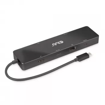CLUB3D USB3.2 Gen2 Type-C, 6-in-1 Dual Displays Portable Dock ar USB Type-C Video 4K60Hz