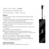 CLUB3D USB3.2 Gen2 Type-C, 6-in-1 Dual Displays Portable Dock ar USB Type-C Video 4K60Hz