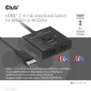CLUB3D HDMI 2-in-1 divvirzienu slēdzis 8K60Hz 4K120Hz CSV-1384