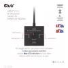 CLUB3D HDMI 2-in-1 divvirzienu slēdzis 8K60Hz 4K120Hz CSV-1384