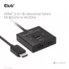 CLUB3D HDMI 2-in-1 divvirzienu slēdzis 8K60Hz 4K120Hz CSV-1384
