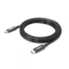 CLUB3D USB4 Gen3x2 Type-C divvirzienu kabelis 8K60Hz vai 4K120Hz, dati 40Gbps, PD 240W(48V/5A) EPR M/M 3m / 9.84ft