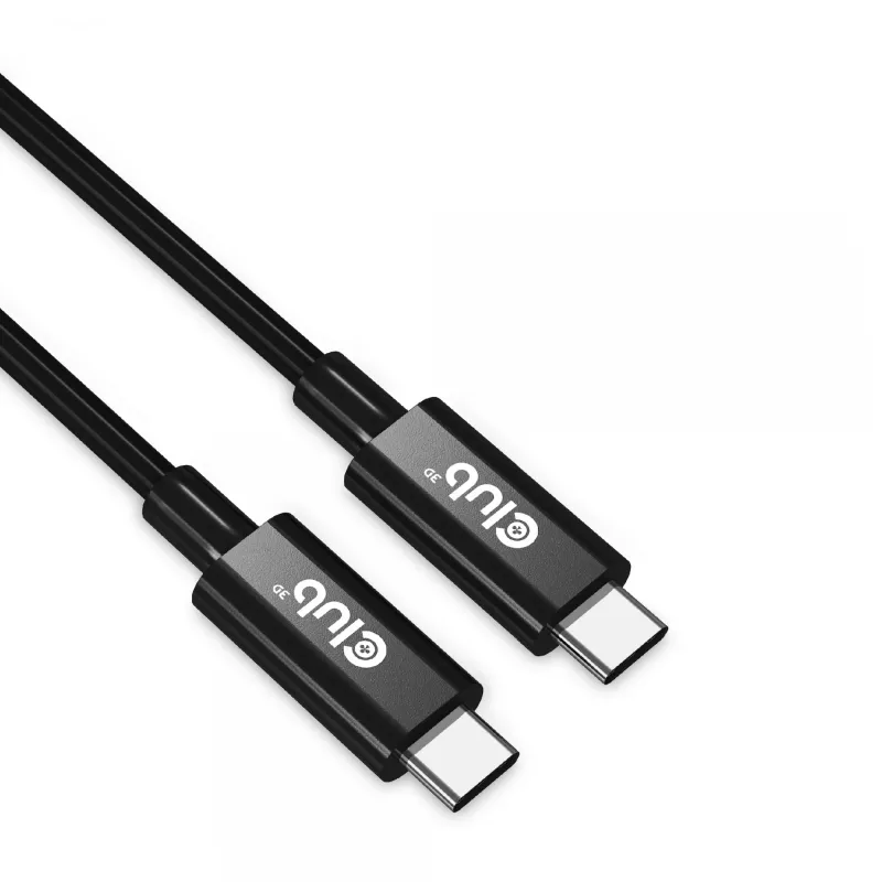 CLUB3D USB4 Gen3x2 Type-C divvirzienu kabelis 8K60Hz vai 4K120Hz, dati 40Gbps, PD 240W(48V/5A) EPR M/M 3m / 9.84ft