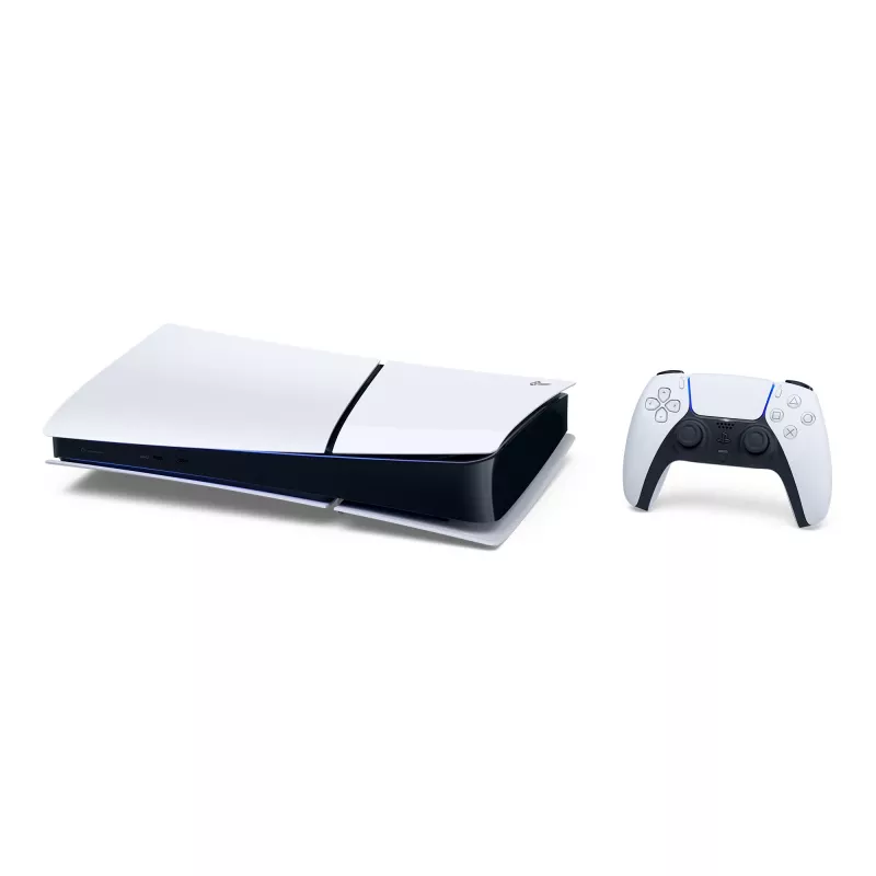 Sony PlayStation 5 (modeļu grupa - Slim) Digital Edition, PlayStation 5, Melns, Balts, 16384 MB, GDDR6, 448 GB/s, AMD
