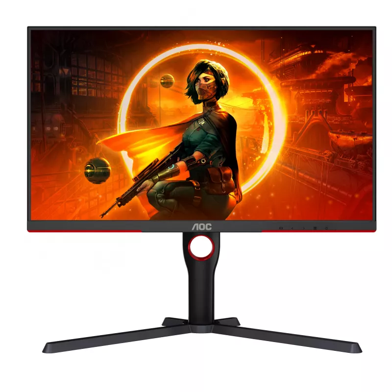 AOC G3 Q27G3XMN/BK datora monitors 68,6 cm (27 colli) 2560 x 1440 pikseļi 2K Ultra HD LED Melns, Sarkans
