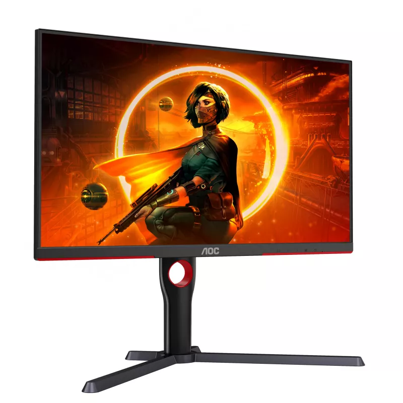 AOC G3 Q27G3XMN/BK datora monitors 68,6 cm (27 colli) 2560 x 1440 pikseļi 2K Ultra HD LED Melns, Sarkans