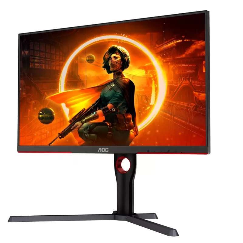 AOC G3 Q27G3XMN/BK datora monitors 68,6 cm (27 colli) 2560 x 1440 pikseļi 2K Ultra HD LED Melns, Sarkans