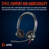 HP Poly Melnswire 3320 Stereo Microsoft Teams Certified USB-C Headset +USB-C/A Adapter