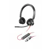 HP Poly Melnswire 3320 Stereo Microsoft Teams Certified USB-C Headset +USB-C/A Adapter