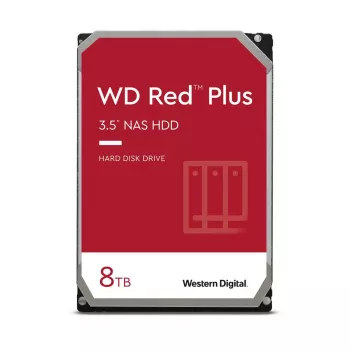 WESTERN DIGITAL cietais disks - WD Red Plus WD80EFPX - 8 TB - SATA 6 Gb/s - 3,5 collas - 5640 RPM - 256 MB kešatmiņa
