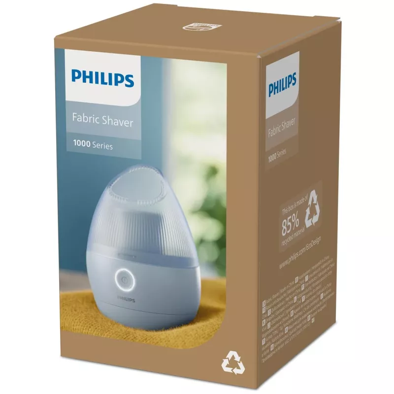 Auduma atsārmotājs Philips GCA2100/20, zils, nerūsējošā tērauda asmeņi, ar bateriju darbināms, 90 min darbības laiks