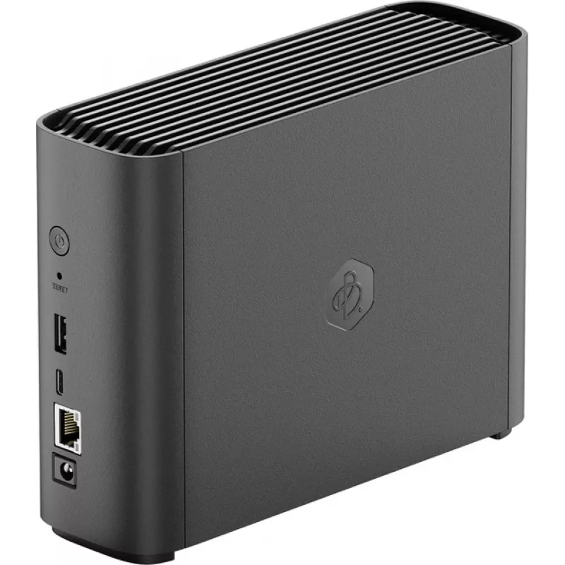 NAS ierīce SYNOLOGY BeeStation BST150-4T — Realtek RTD1619B 1.7 GHz, 1 GB DDR4, 1× iepriekš uzstādīts 4TB disks, Ethernet, Melna