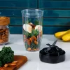 NutriBullet NB1206DGCC 0,9 L galda blenderis 1200 W Melns, Caurspīdīgs