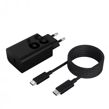 Iekštelpu lādētājs Lenovo ZG38C05739, 68 W, USB-C PD, 1 ports, melns, darbināms no maiņstrāvas