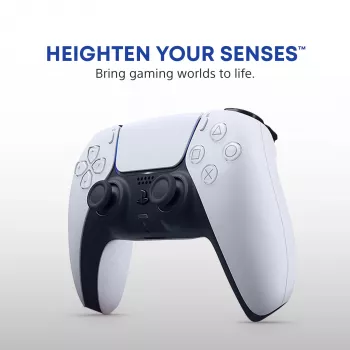 Spēļu kontrolieris Sony DualSense Wireless Controller V2 — PlayStation 5, Bluetooth/USB, USB-C, iebūvēts akumulators, balts