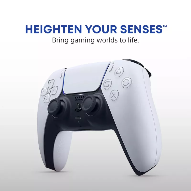 Spēļu kontrolieris Sony DualSense Wireless Controller V2 — PlayStation 5, Bluetooth/USB, USB-C, iebūvēts akumulators, balts