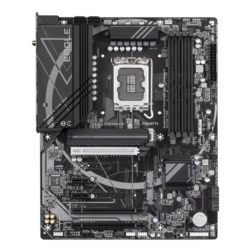 Mātesplate GIGABYTE Z790 EAGLE AX — Intel LGA1700 ATX, Z790, DDR5, 4x DIMM, Wi‑Fi 6E, 2.5Gb LAN