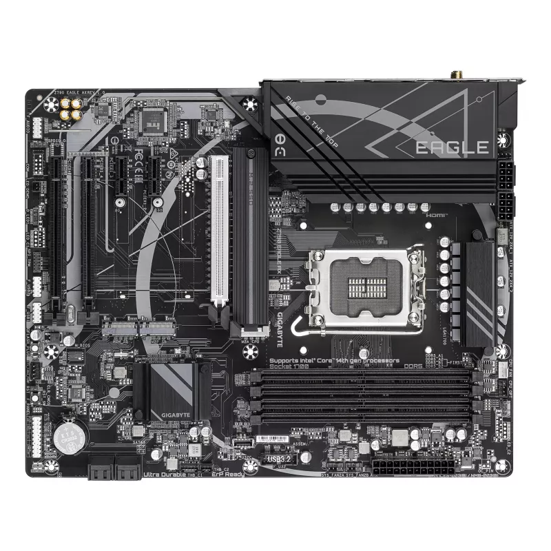 Mātesplate GIGABYTE Z790 EAGLE AX — Intel LGA1700 ATX, Z790, DDR5, 4x DIMM, Wi‑Fi 6E, 2.5Gb LAN
