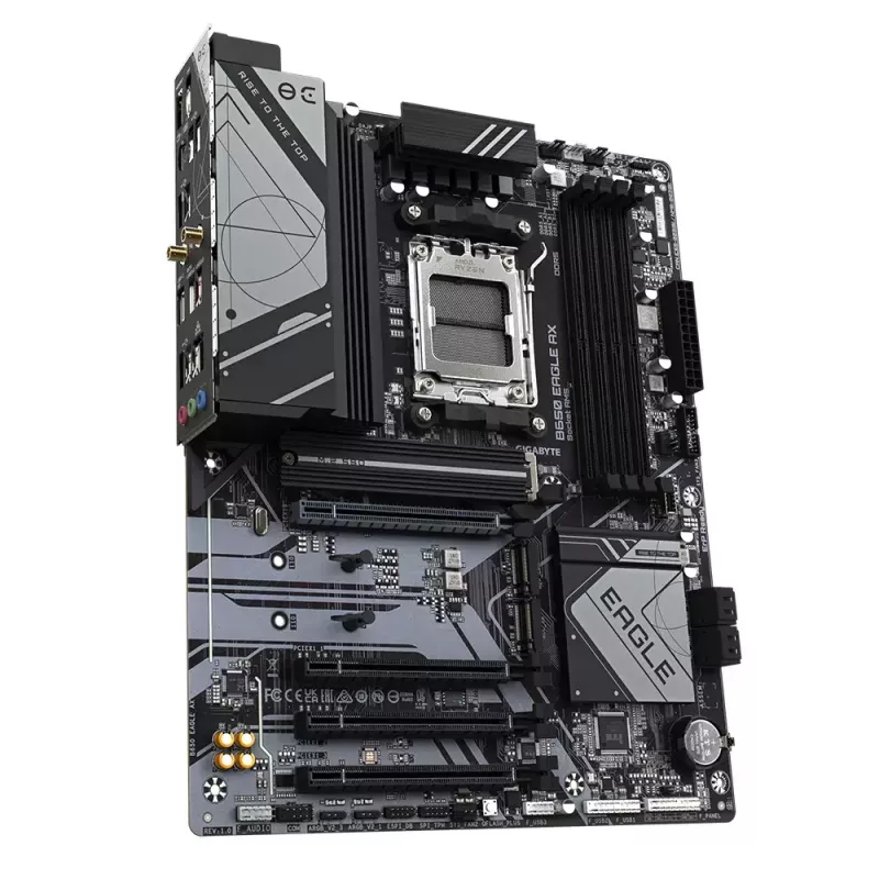 Mātesplate GIGABYTE B650 EAGLE AX ATX, AMD B650 mikroshēmojums, Socket AM5, DDR5, 4x DIMM, 256GB, Wi‑Fi 6E, Bluetooth 5.3