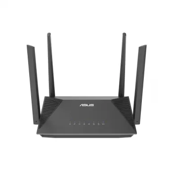 ASUS RT-AX52 AX1800 AiMesh bezvadu maršrutētājs Gigabit Ethernet divjoslu (2,4 GHz / 5 GHz) Melns