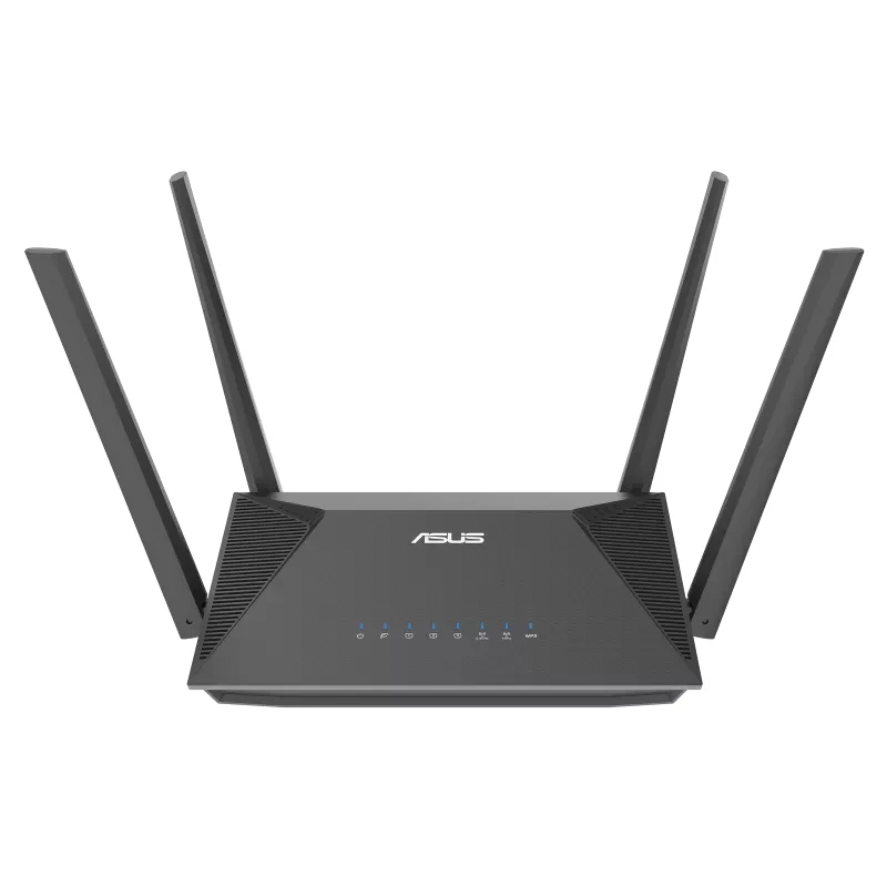 ASUS RT-AX52 AX1800 AiMesh bezvadu maršrutētājs Gigabit Ethernet divjoslu (2,4 GHz / 5 GHz) Melns