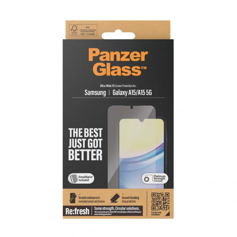 PanzerGlass 7349 mobilā tālruņa ekrāna/aizmugures aizsargs Caurspīdīgs ekrāna aizsargs Samsung 1 gab.