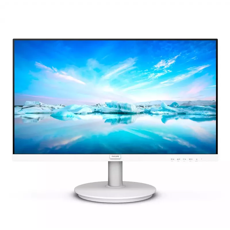 Philips V Line 241V8AW/00 datora monitors 60,5 cm (23,8 collas) 1920 x 1080 pikseļi Full HD LCD Balts