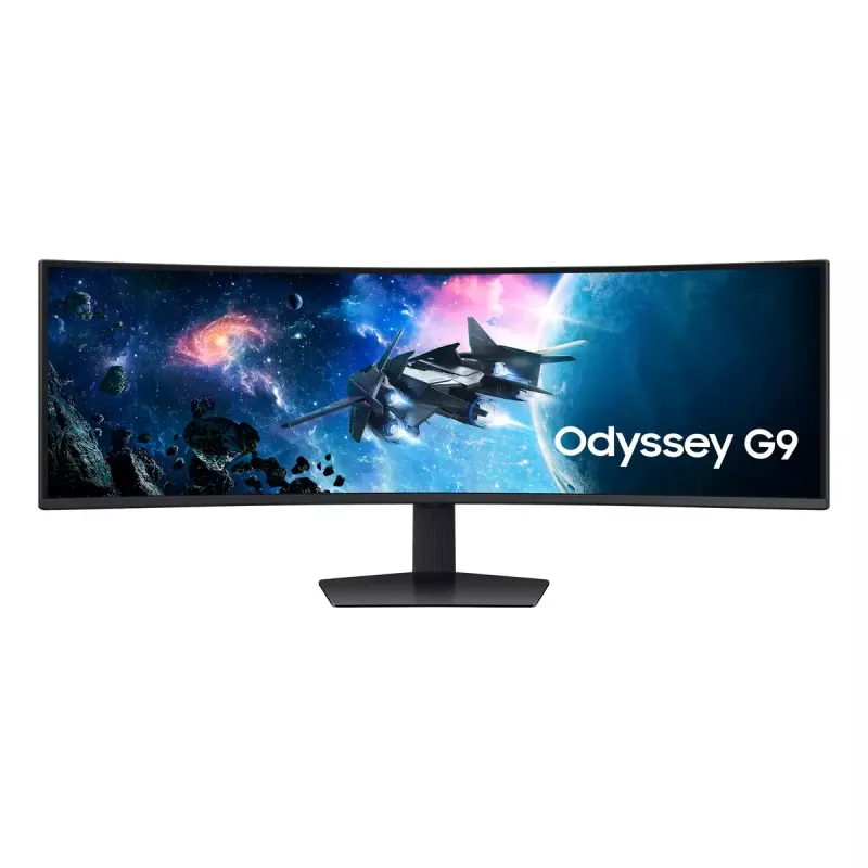 Samsung G95C datora monitors 124,5 cm (49 colli) 5120 x 1440 pikseļi Dual QHD LED Melns
