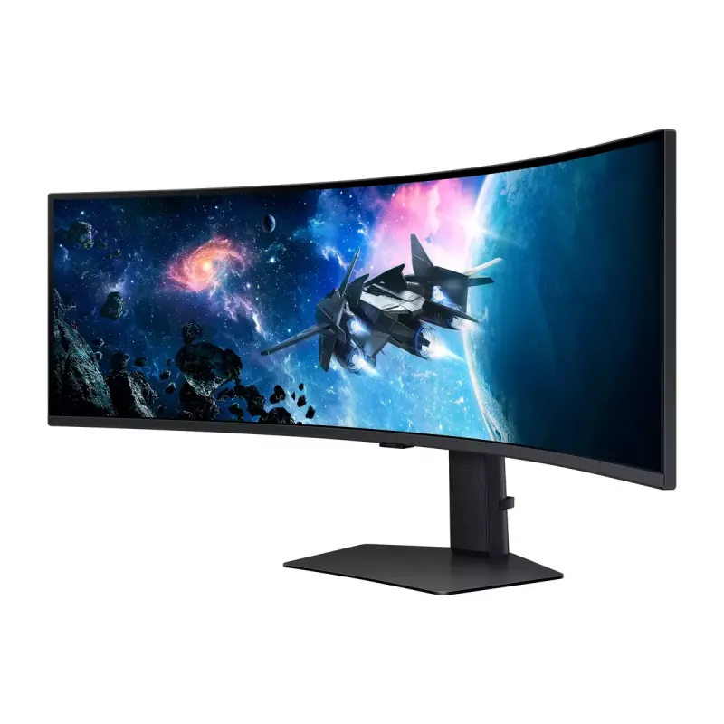 Samsung G95C datora monitors 124,5 cm (49 colli) 5120 x 1440 pikseļi Dual QHD LED Melns