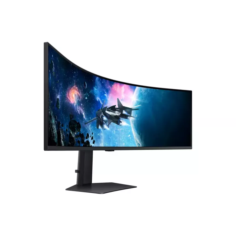 Samsung G95C datora monitors 124,5 cm (49 colli) 5120 x 1440 pikseļi Dual QHD LED Melns