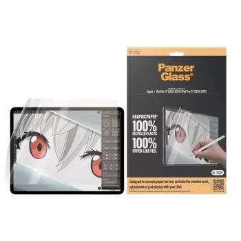 PanzerGlass ® GraphicPaper® ekrāna aizsargplēve iPad Air 13'' (2024-2026) | iPad Pro 13'' (2024-2025) | Īpaši Plata Piemērotība