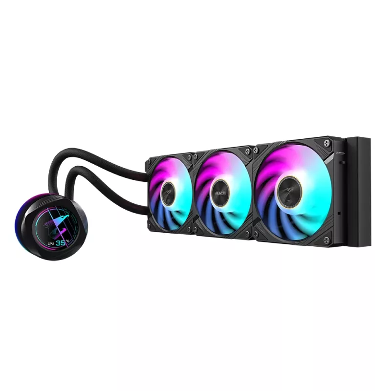 Universāls šķidruma dzesētājs GIGABYTE AORUS WATERFORCE X II 360 3x120mm ARGB ventilatori