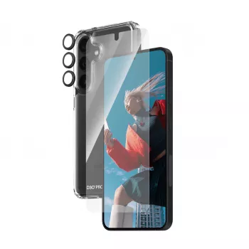 3-in-1 aizsardzības komplekts PanzerGlass Samsung Galaxy S24 Ultra Wide Fit Scratch Shock Resistance