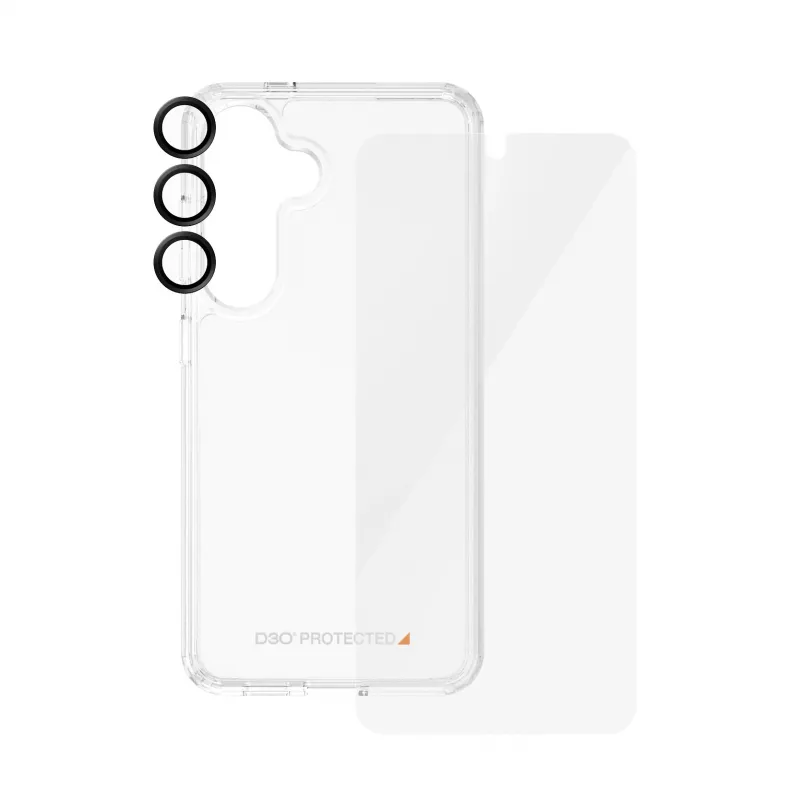 3-in-1 aizsardzības komplekts PanzerGlass Samsung Galaxy S24 Ultra Wide Fit Scratch Shock Resistance