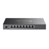 TP-Link Omada 8 portu Gigabit viedais komutators ar 4 portu PoE+, pārvaldāms, L2/L2+, Gigabit Ethernet (10/100/1000), strāvas padeve pa Ethernet (PoE), montāža statnē