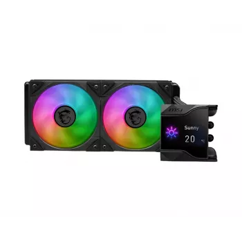 MSI MPG Coreliquid D240 Procesora šķidruma dzesēšanas komplekts 12 cm Melns 1 gab.
