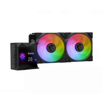 MSI MPG Coreliquid D240 Procesora šķidruma dzesēšanas komplekts 12 cm Melns 1 gab.