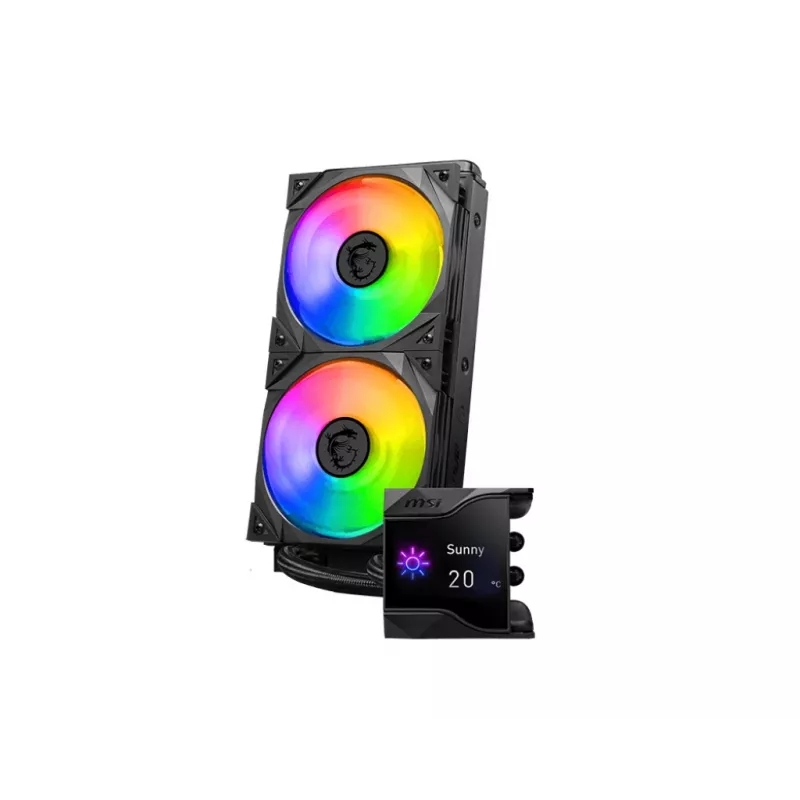 MSI MPG Coreliquid D240 Procesora šķidruma dzesēšanas komplekts 12 cm Melns 1 gab.
