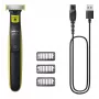 Folijas skuveklis Philips Norelco OneBlade QP2724/10 — folijas skuveklis, 1 asmens, uzlādējams ar USB, slapjai & sausai lietošanai, mazgājams, 45 min darbības laiks, pelēks/zaļš
