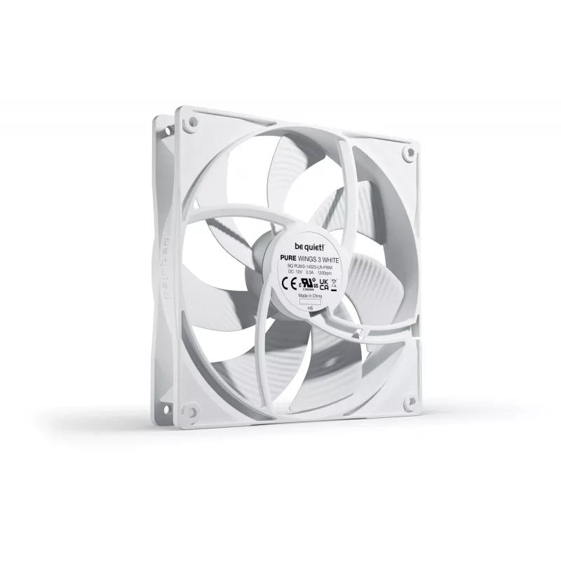 be quiet! Pure Wings 3 140mm PWM Balts datora korpusa ventilators 14 cm 1 gab.