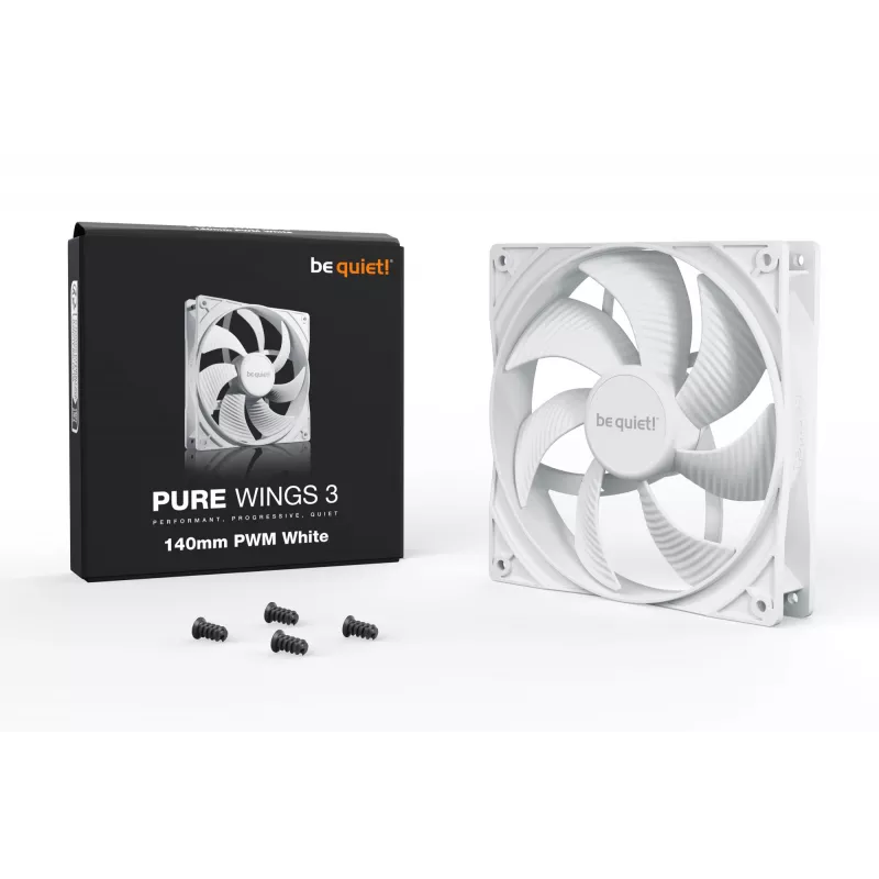 be quiet! Pure Wings 3 140mm PWM Balts datora korpusa ventilators 14 cm 1 gab.