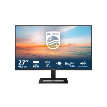 Philips 1000 sērijas 27E1N1600AE/00 datora monitors 68,6 cm (27 collas) 2560 x 1440 pikseļi Quad HD LCD Melns