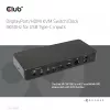 CLUB3D DisplayPort/HDMI KVM pārslēgs/doks 4K60Hz USB Type-C ieejām