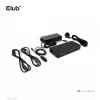 CLUB3D DisplayPort/HDMI KVM pārslēgs/doks 4K60Hz USB Type-C ieejām