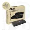 CLUB3D DisplayPort/HDMI KVM pārslēgs/doks 4K60Hz USB Type-C ieejām