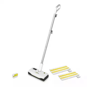 Tvaika mops Karcher SC 1 UPRIGHT, 0,2 L tvertne, 1300 W, 30 m²/h, 2,1 kg, balta/melna