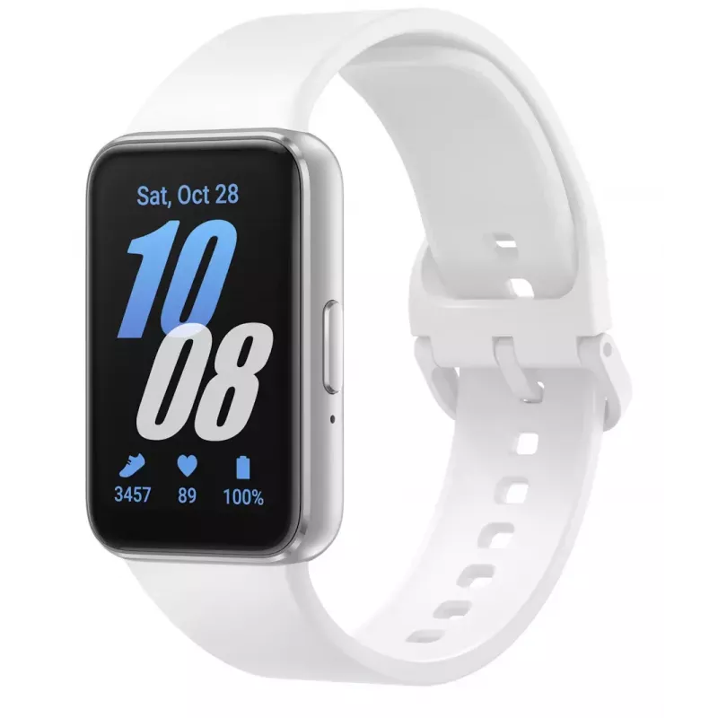 Samsung Galaxy Fit3 4,06 cm (1,6 collas) AMOLED 40 mm digitālais 256 x 402 pikseļi skārienjūtīgs sudraba