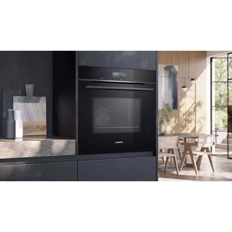 Siemens iQ700 HM776GKB1 cepeškrāsns 67 L 3600 W Melna